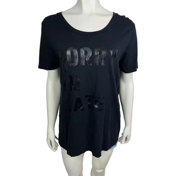 Balm Apparel Sorry I'm Late black tee - Picture 2 of 5